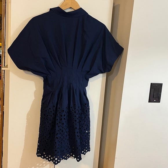 Anthropologie x Exquise The Tobie Button-Front Pleated Mini Shirt Dress XS NWT - Picture 8 of 12